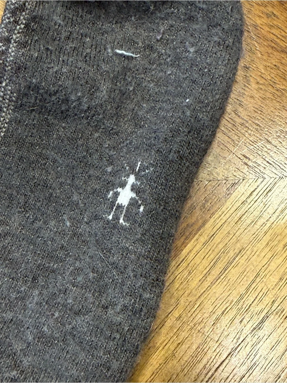 Smartwool Women's Patterned Crew Socks - Teal, Gray & Cream PREOWNED *desc